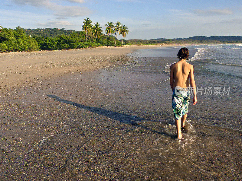 Playa Guiones海滩漫步